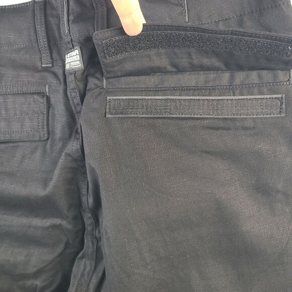 NWT G-Star RAW Mens 3D Regular Tapered Cargo Pants Black Ripstop Sz 31/32 - Picture 5 of 5